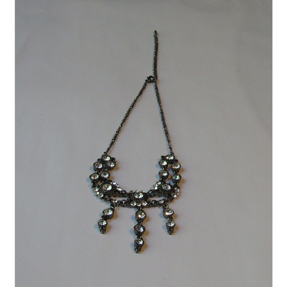 Waterfall Rhinestone Necklace - Picture 4 of 5